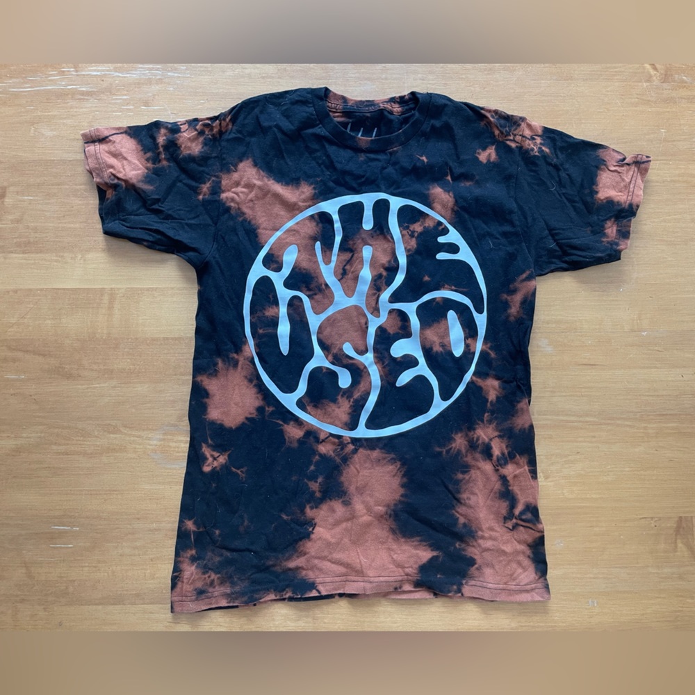 The Used brown and black tie dye